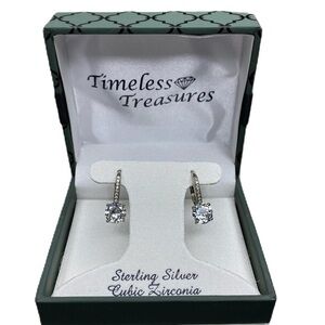 Timeless Treasures Sterling Silver Dangle Drop Earring’s Stamped 925